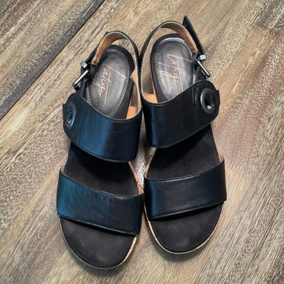 Anthropologie Latigo Lauren Platform Wedge Sandal Size 7.5 - Picture 4 of 10